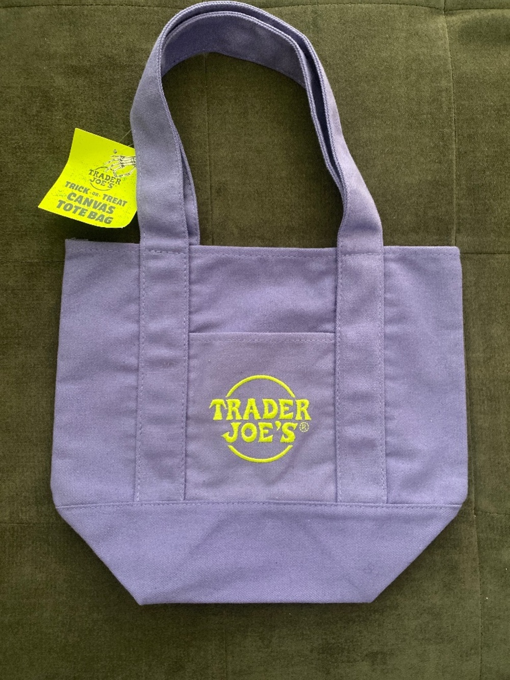 Trader Joe mini new canvas tote